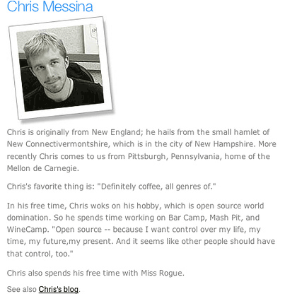 profile of Chris Messina